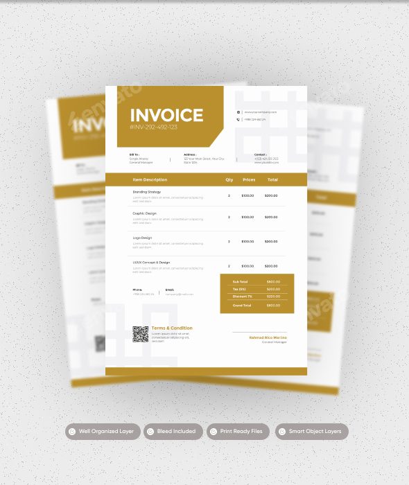 Gold Money - Invoice