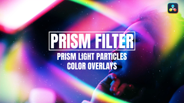 Prism Light Particles Color Overlays For DaVinci Resolve