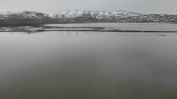 lake winter landscape