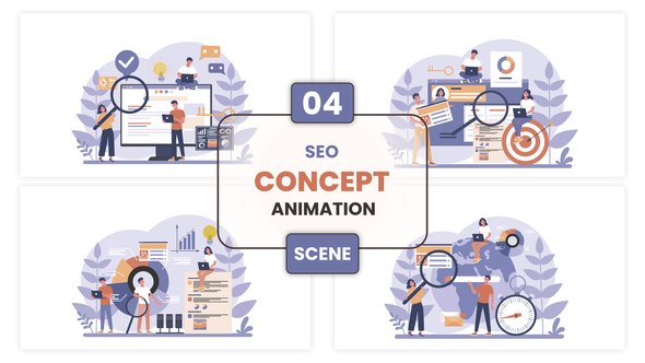 Seo Concept Animation Scene