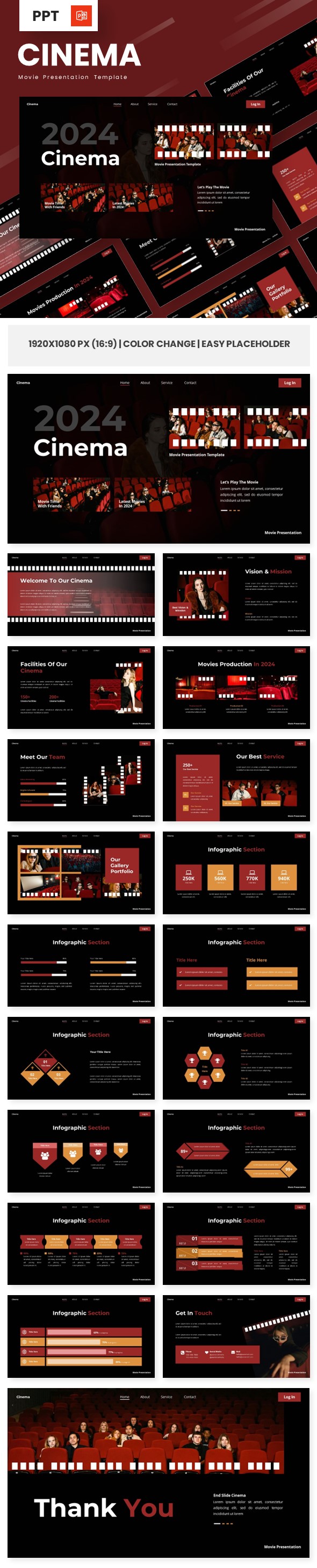 Cinema - Movie Powerpoint Templates