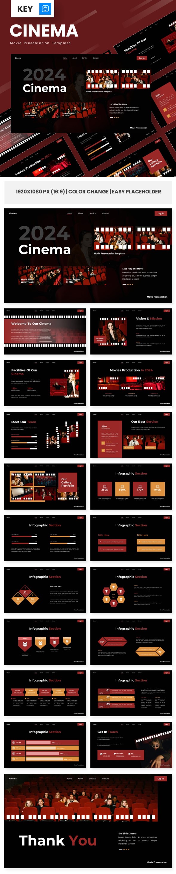 Cinema - Movie Keynote Templates