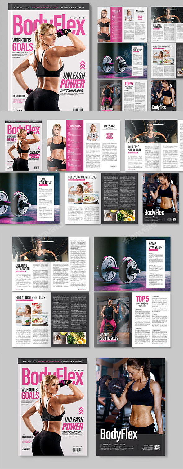 Fitness Magazine Template