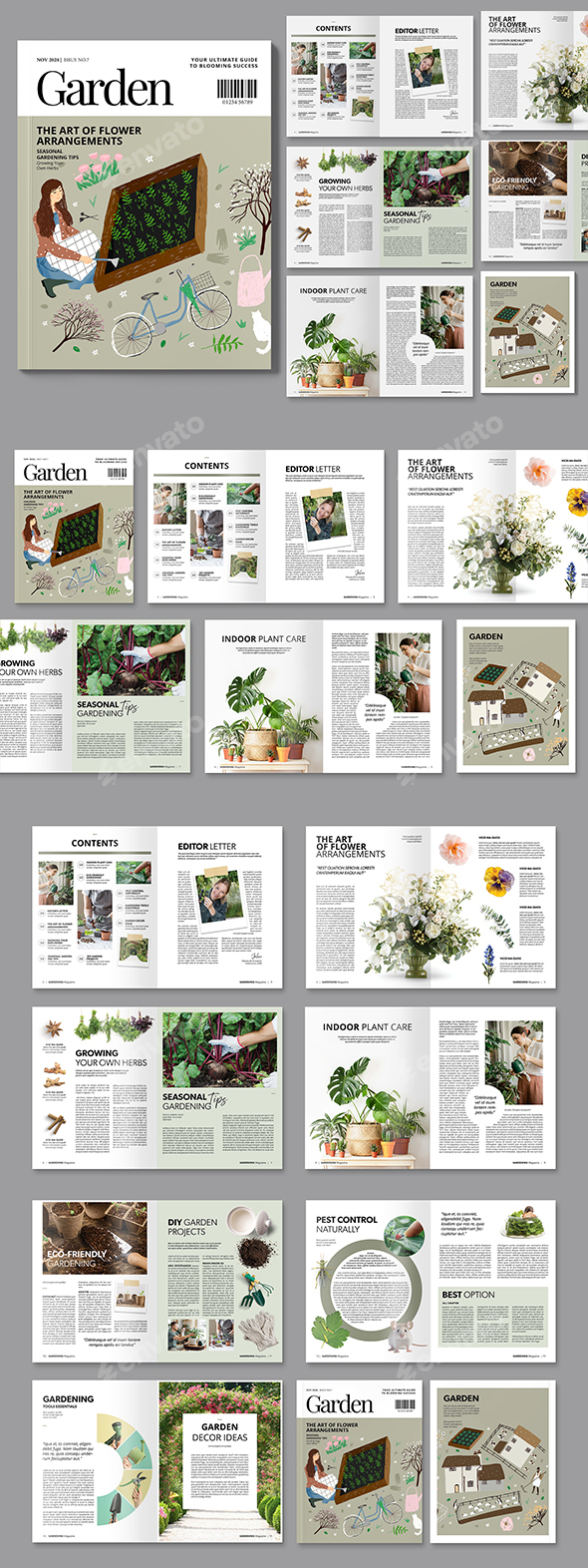 Gardening Magazine Template