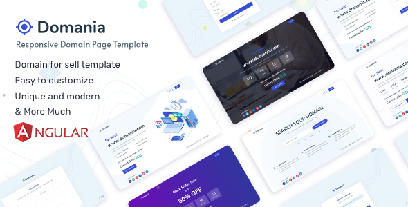 Domania - Domain for Sale Angular Template