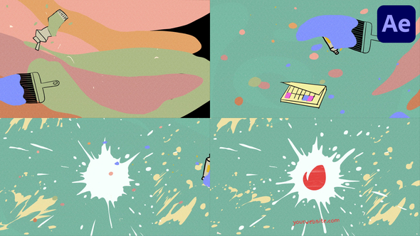 Brushes Paint Logo Opener for After Effects alt