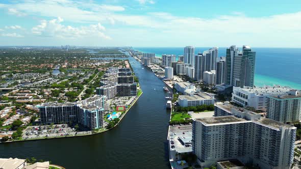 Leslie Drive Three Islands Hallandale Florida Usa Coastal Town