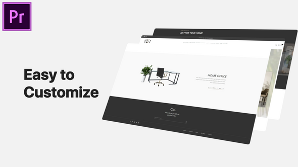 Minimal Web Promo MOGRT for Premier Pro