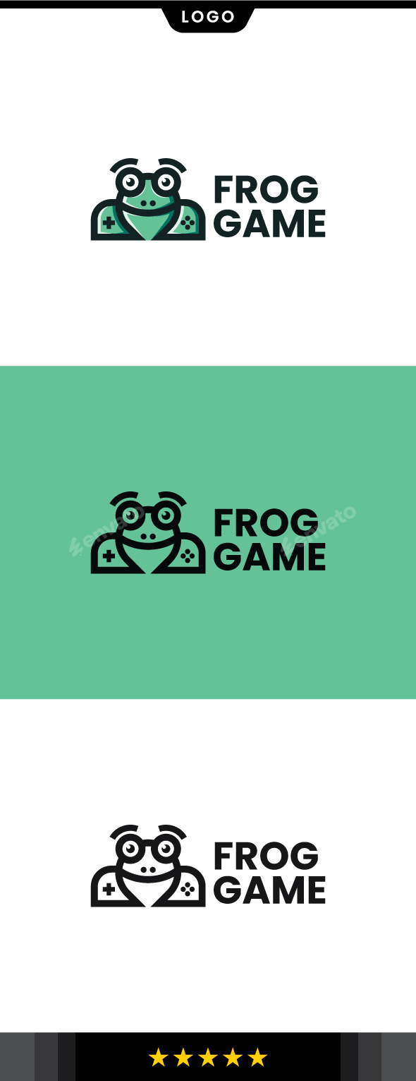 Frog Game Logo Template