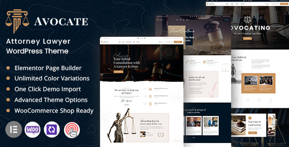 Avocate - Attorney Lawyer WordPress Theme