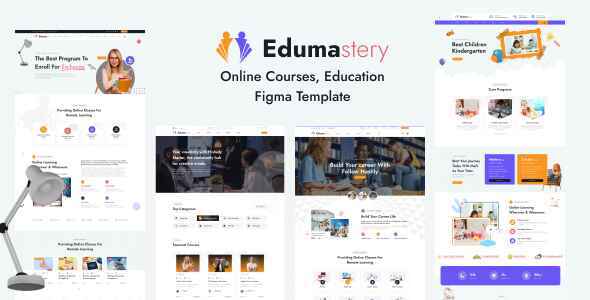 Edumastery-Online Courses Education Figma Template