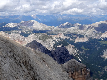 Panorama of the Dolomites, italy