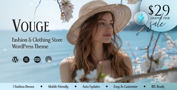 Vouge - Fashion Store WooCommerce Theme