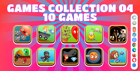 Game Collection 04 ( Construct | C3P | CAPX | HTML5 ) 10 Games