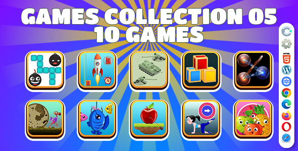 Game Collection 05 ( Construct | C3P | CAPX | HTML5 ) 10 Games