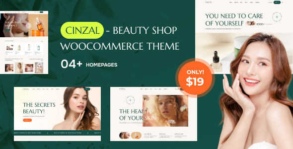 Cinzal - Health and Beauty Shop WooCommerce Theme