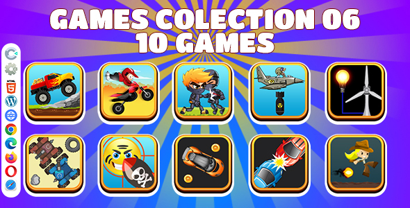 Game Collection 06 ( Construct | C3P | CAPX | HTML5 ) 10 Games