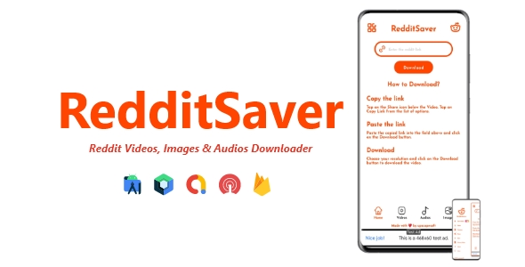 RedditSaver - Reddit Videos, Images & Audios Downloader | ADMOB, FIREBASE, ONESIGNAL