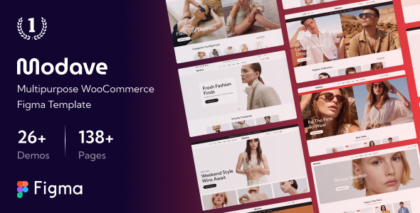 Modave - Multipurpose eCommerce Figma Template.