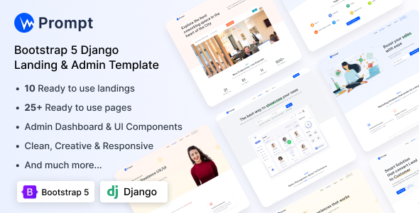 Prompt - Modern & Multipurpose Django Template