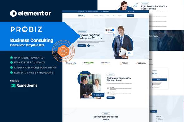 Probiz - Business Consulting Elementor Template Kit