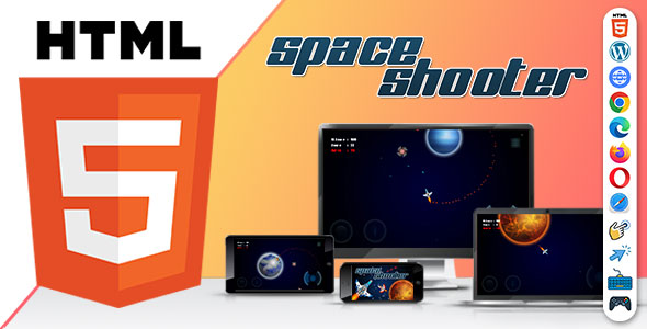Space Shooter ( HTML5 ) Endless Game