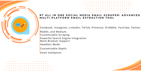 RT All In One Social Media Email Scraper: Advanced Multi-Platform Email Extraction Tool