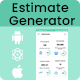 Estimate Generator - Quotation Generator | Online Estimate React Native iOS/Android App Template - CodeCanyon Item for Sale