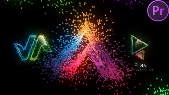 Particles Logo 2 for Premiere Pro