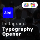 Instagram Typography Opener Reel for FCPX - VideoHive Item for Sale
