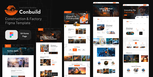 Conbuild - Construction & Factory Figma Template