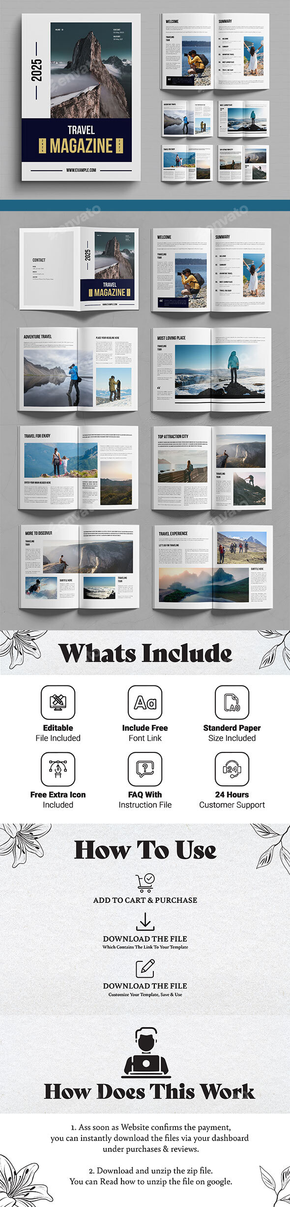 Travel Magazine Template