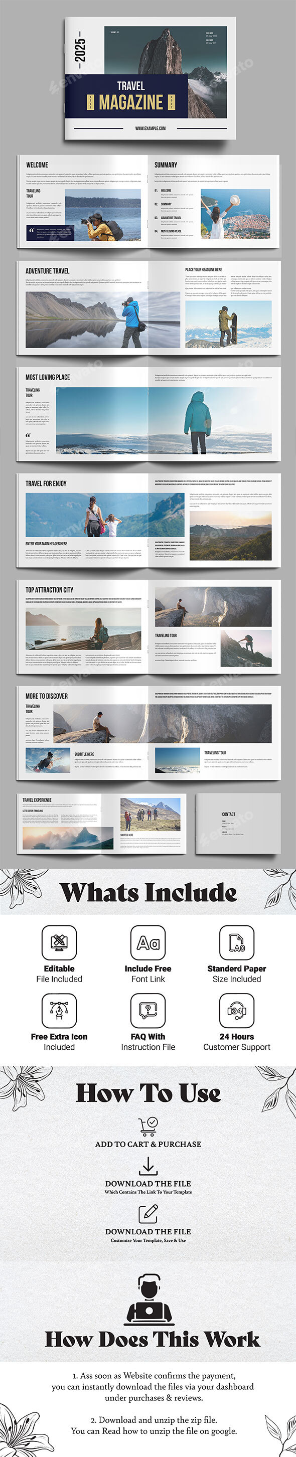 Travel Magazine Template