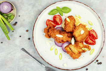 Fried fish in batter.