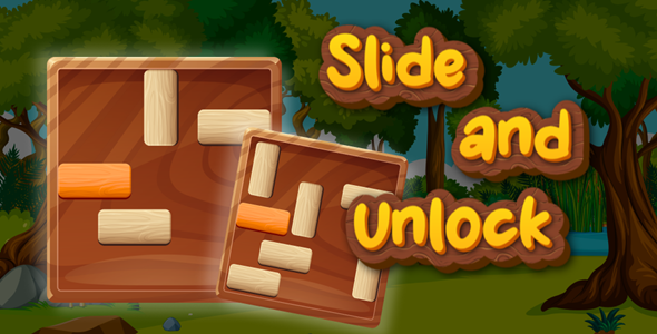 Slide and Unlock – HTML5 Puzzle Game | AdMob Integrated