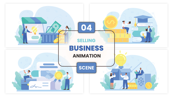 Selling Business Animation Scene