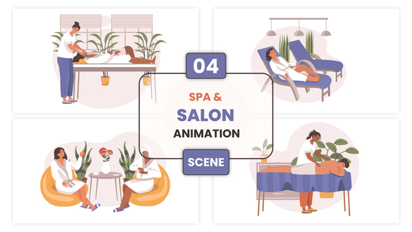 Spa & Salon Animation Scene