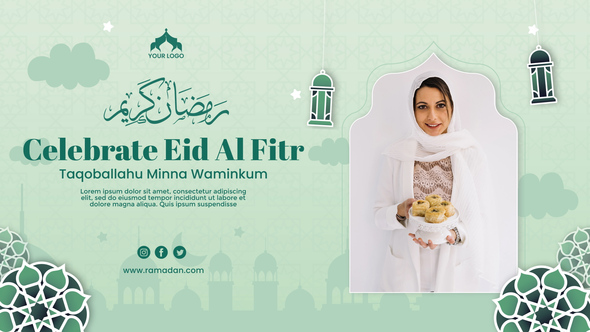 Eid Alfitr Horizontal Banner