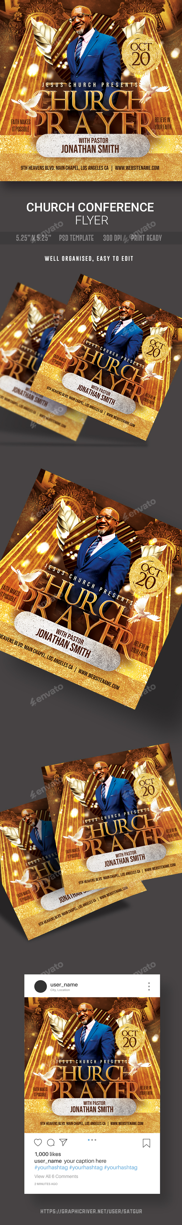 Church Flyer Template - PSD