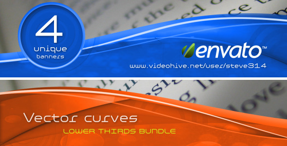 Vector Curves - lower thirds bundle