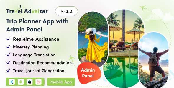 Travel Advaizar - Ai Based Trip Planner App With Admin Panel