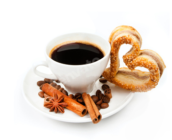 cookies and cup of coffee