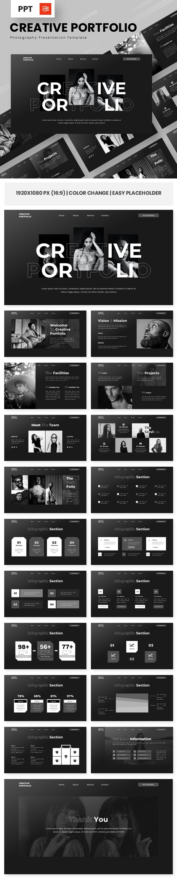 Creative Portfolio - Photography Powerpoint Templates