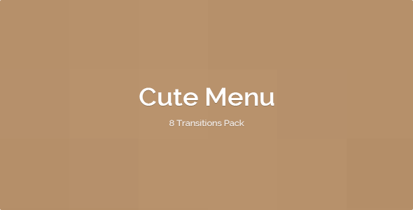Cute Menu - 8 transitions pack