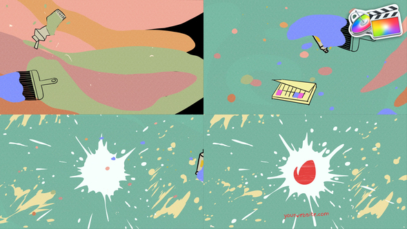 Brushes Paint Logo Opener for FCPX alt