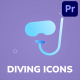 Diving Icons And Titles for Premiere Pro - VideoHive Item for Sale