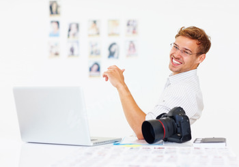 Happy photographer