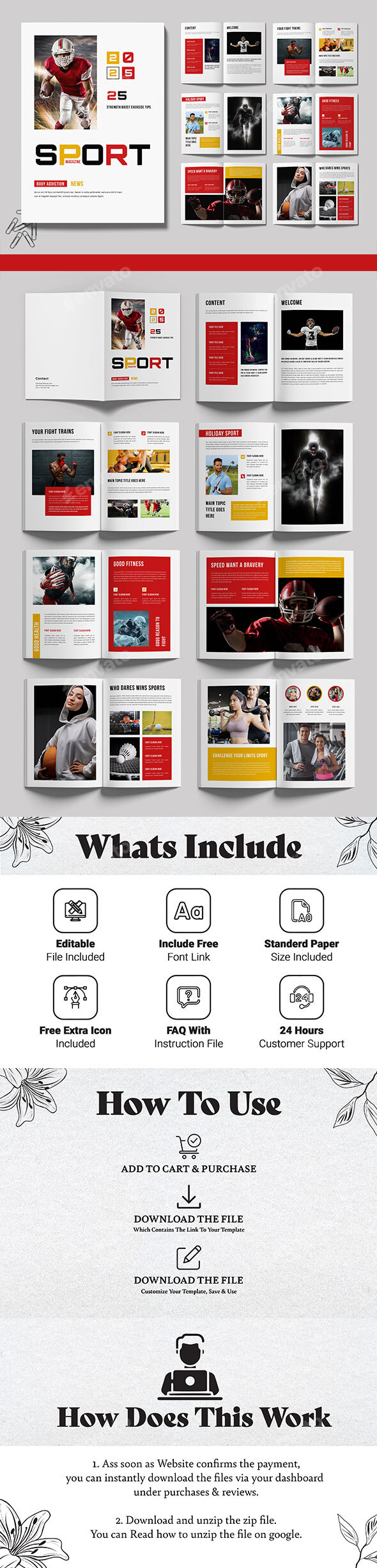 Sport Magazine Template