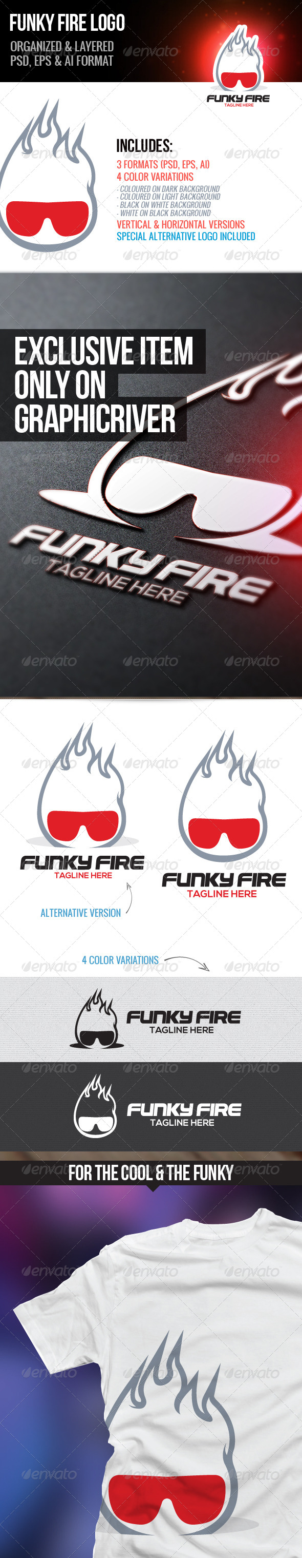 Funky Fire Logo