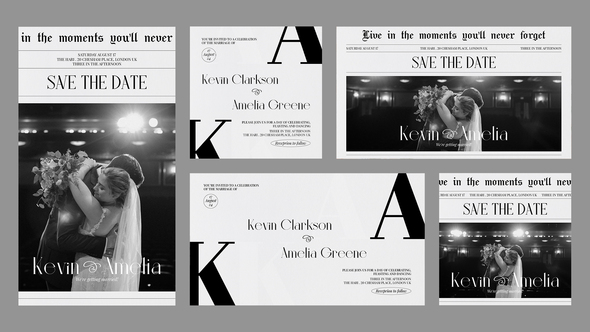 Fontaine Wedding Invitation alt